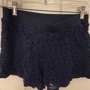 Navy Blue Lilly Pulitzer Lace Shorts